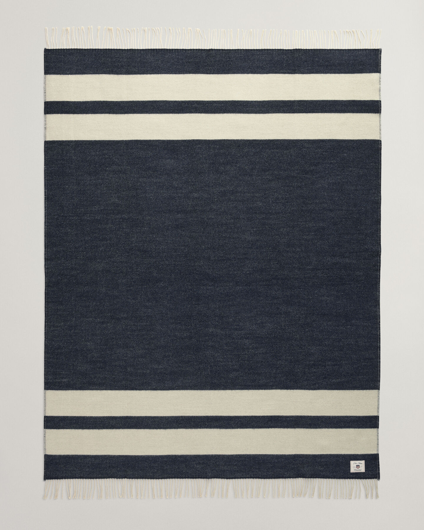 Wollen sprei met strepen