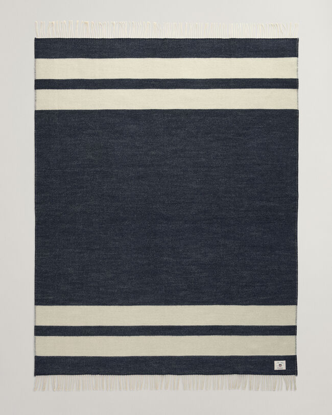 Wollen sprei met strepen