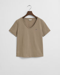 Shield T-shirt met V-hals