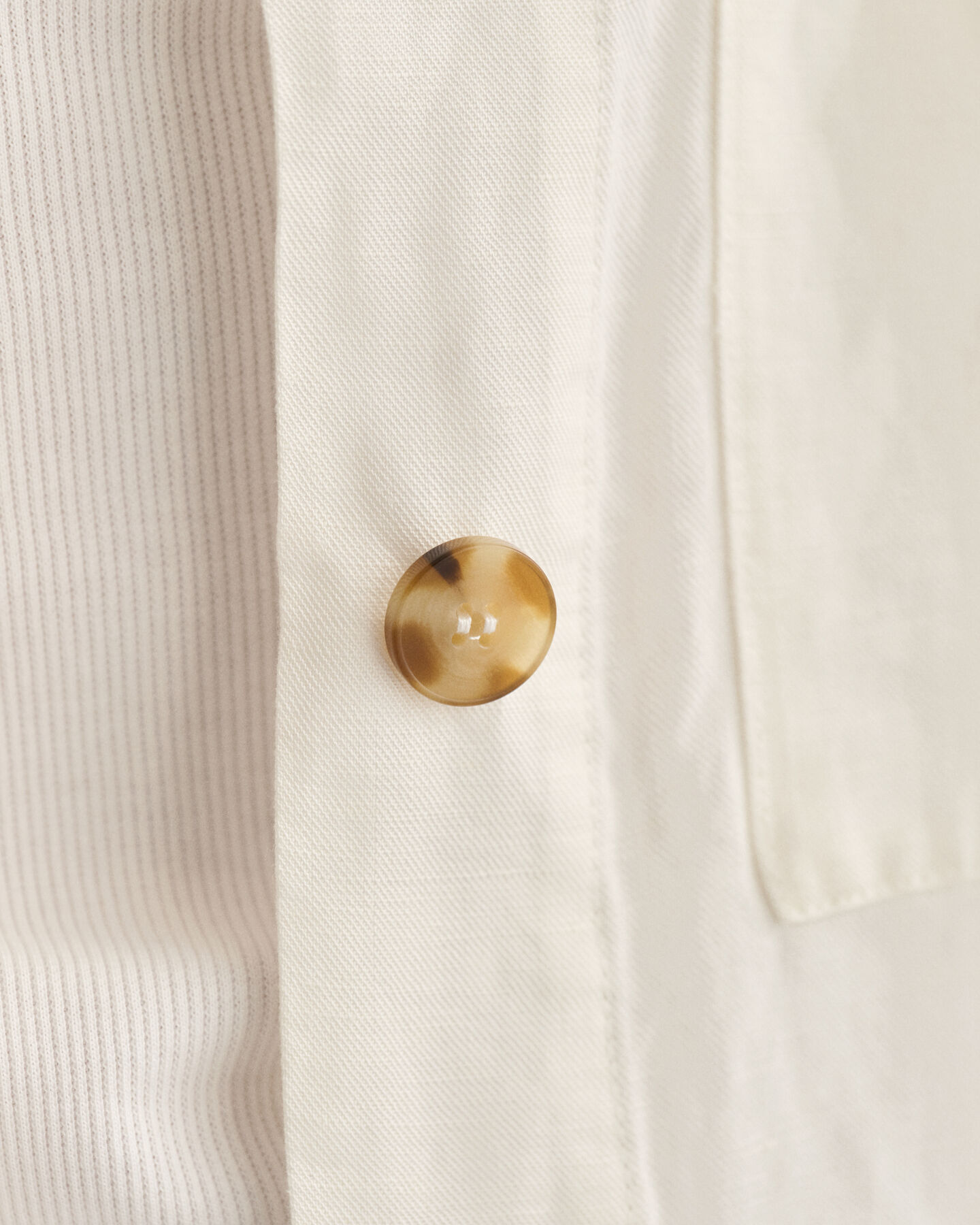 Overshirt met linnenmix