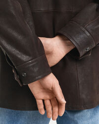 Dubbellaags jack van nubuck