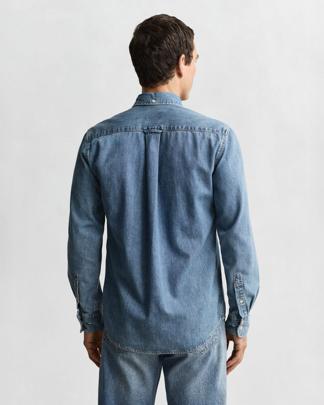 Regular Fit denim overhemd