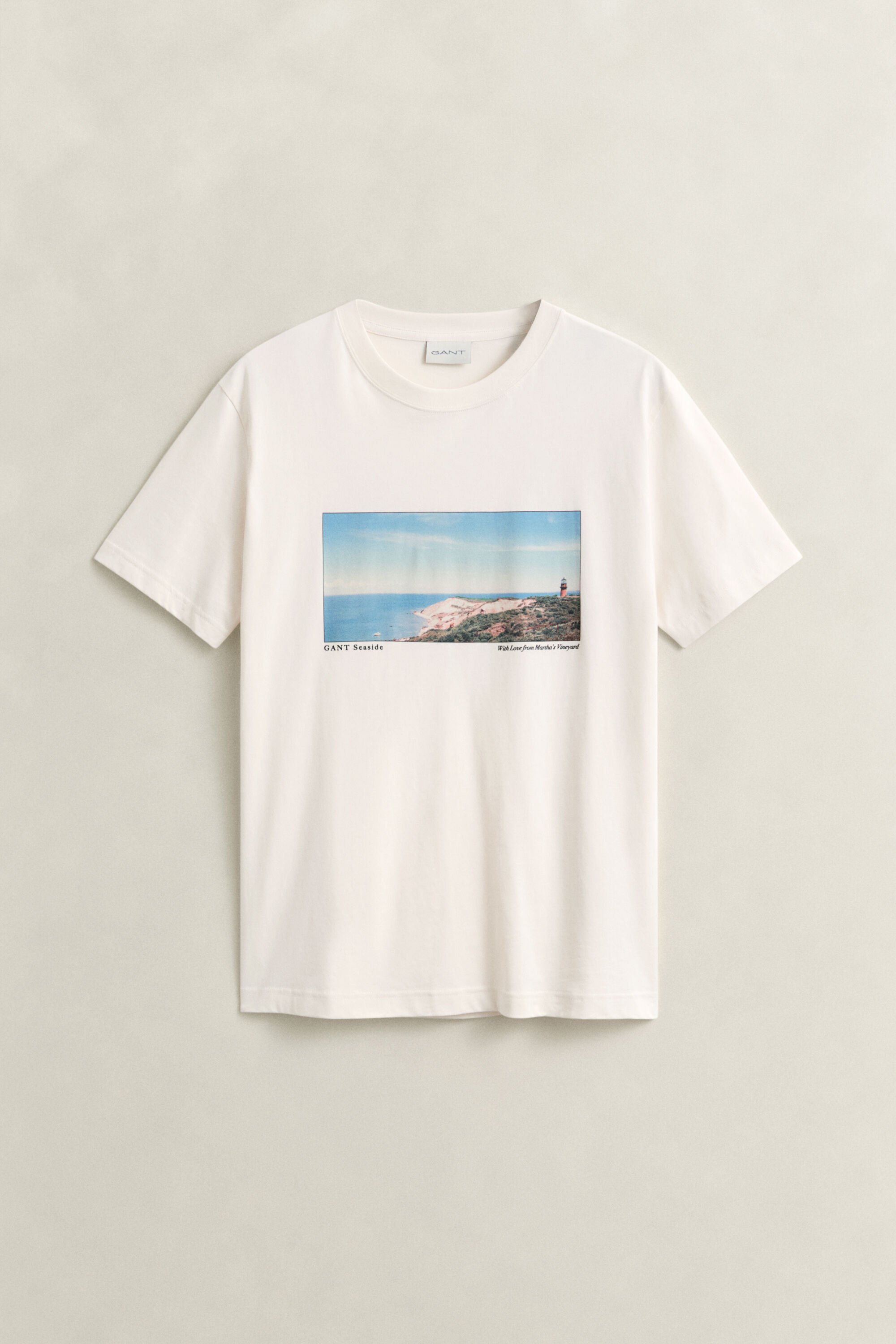 T-shirt met landschapsprint