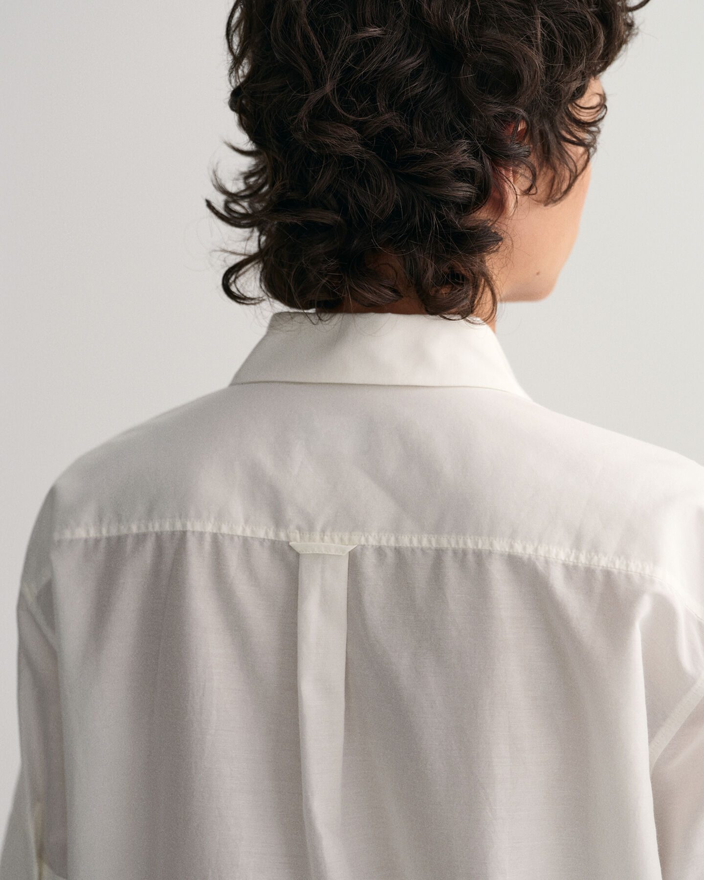 Relaxed Fit overhemd met korte mouwen van katoen en zijde