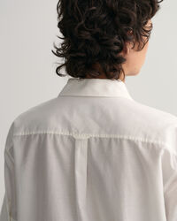 Relaxed Fit overhemd met korte mouwen van katoen en zijde