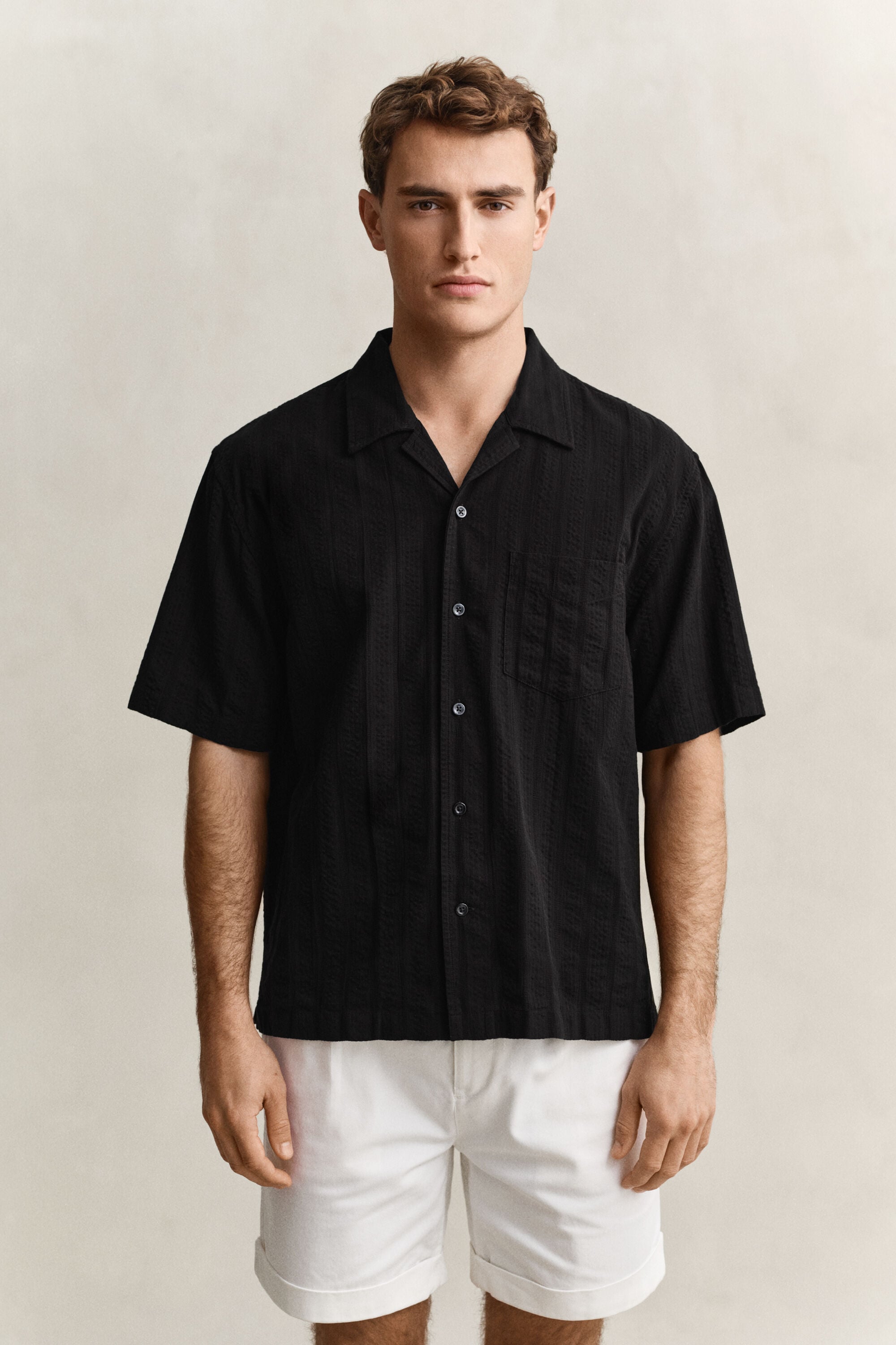 Relaxed Fit Dobby Striped overoverhemd