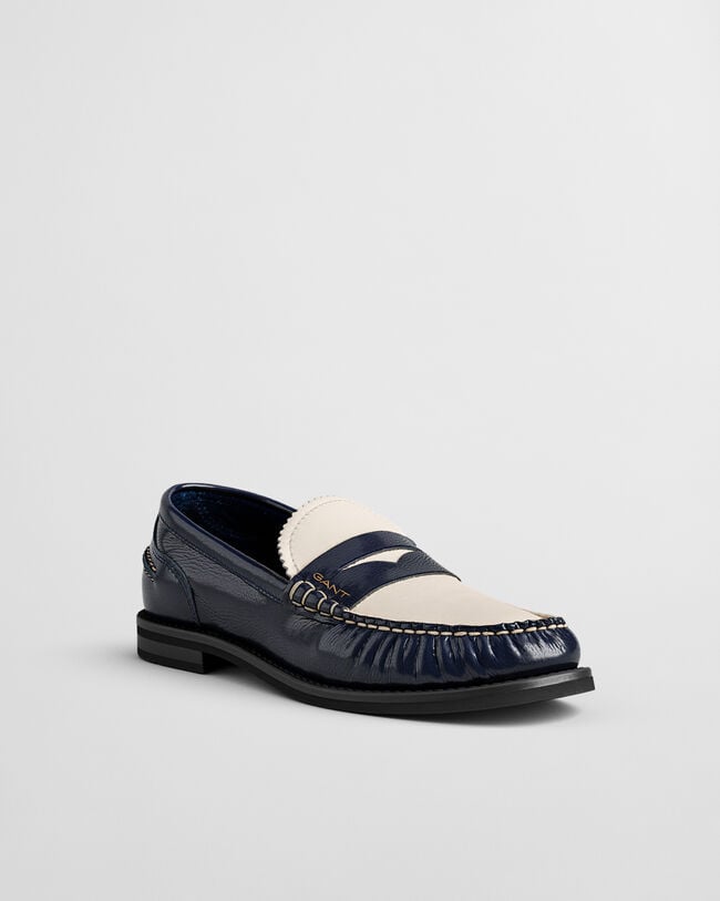 Gracelyn leren loafers