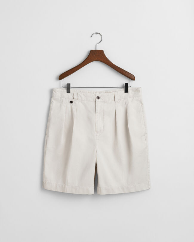 Relaxed Fit chinoshort van katoenkeper