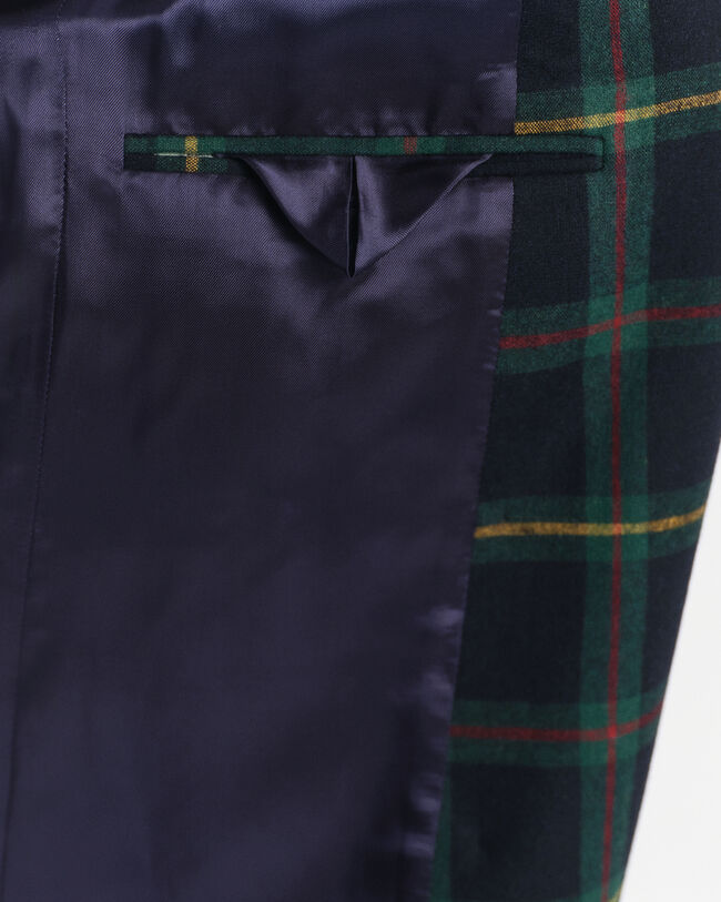 Regular Fit kostuumblazer met ruiten