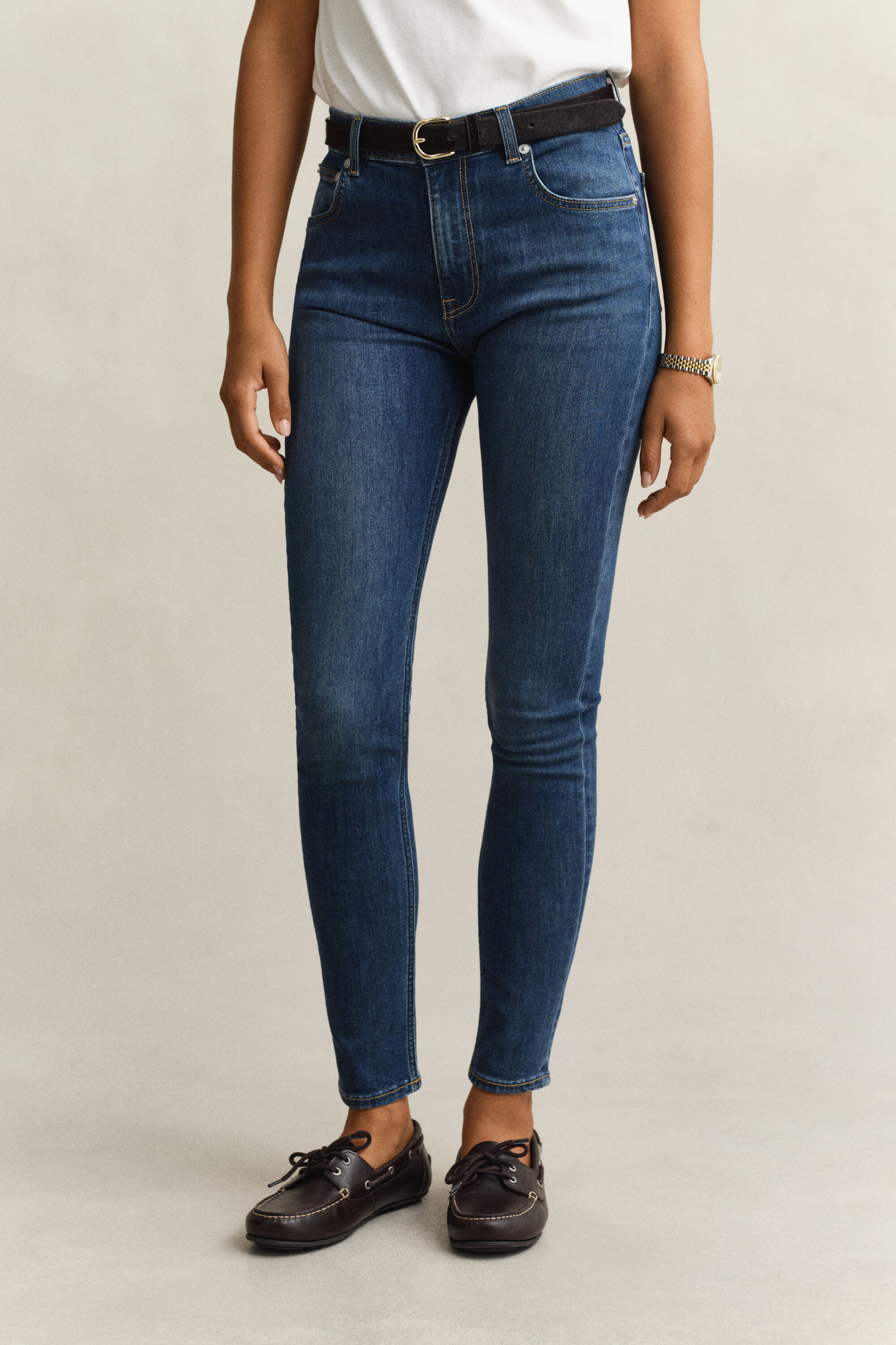 Skinny jeans met stretch