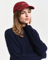 Trui met opstaande kraag van breedgeribde wol