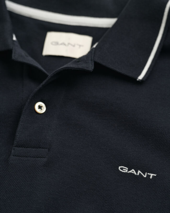 Piqué poloshirt met randdetails