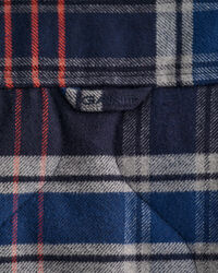 Doorgestikt flanellen overshirt