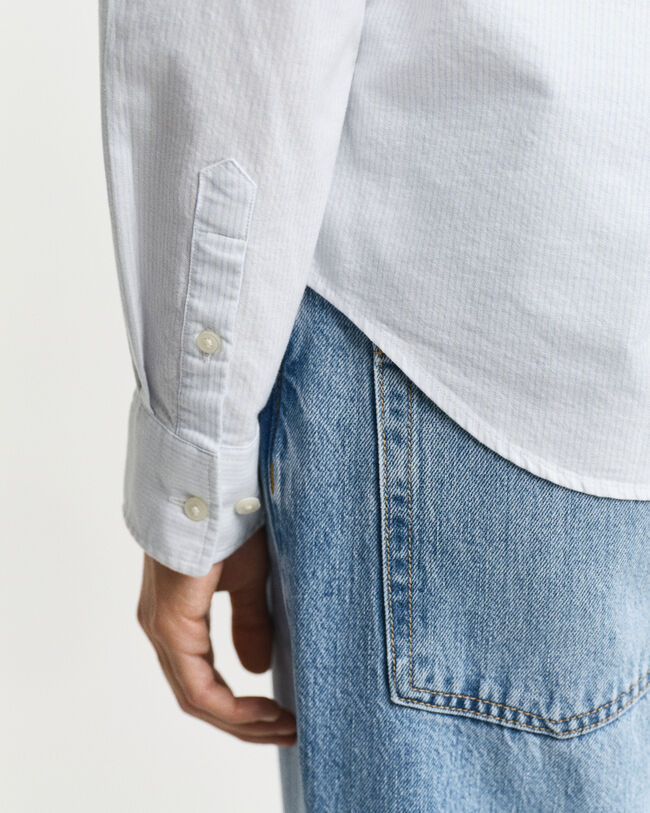 Regular Fit Classic Oxford-overhemd met strepen