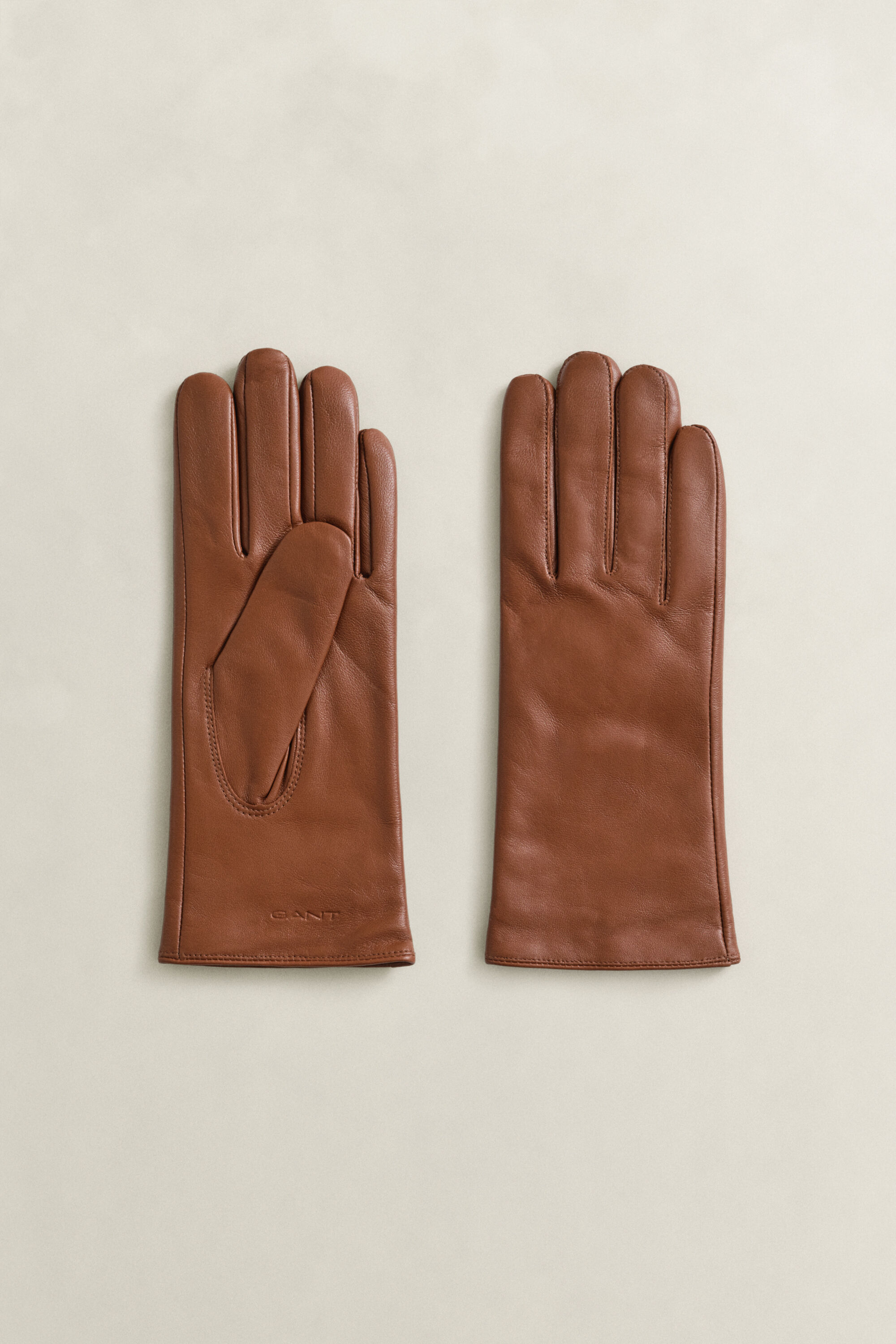 Kasjmier gevoerde leren handschoenen