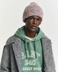 Geribde veelkleurige beanie