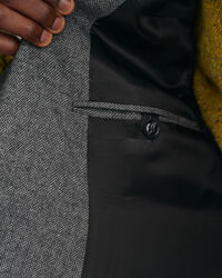 Kostuumblazer met visgraatmotief