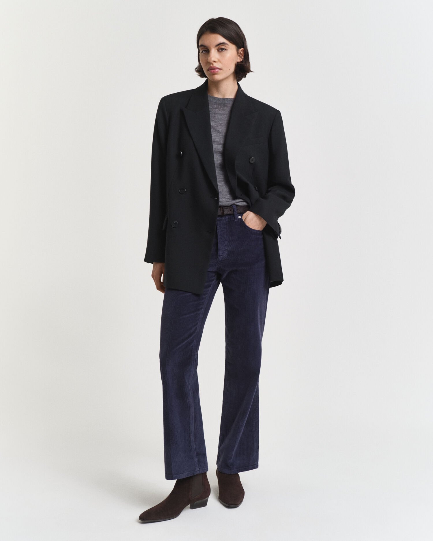 Flared corduroy jeans