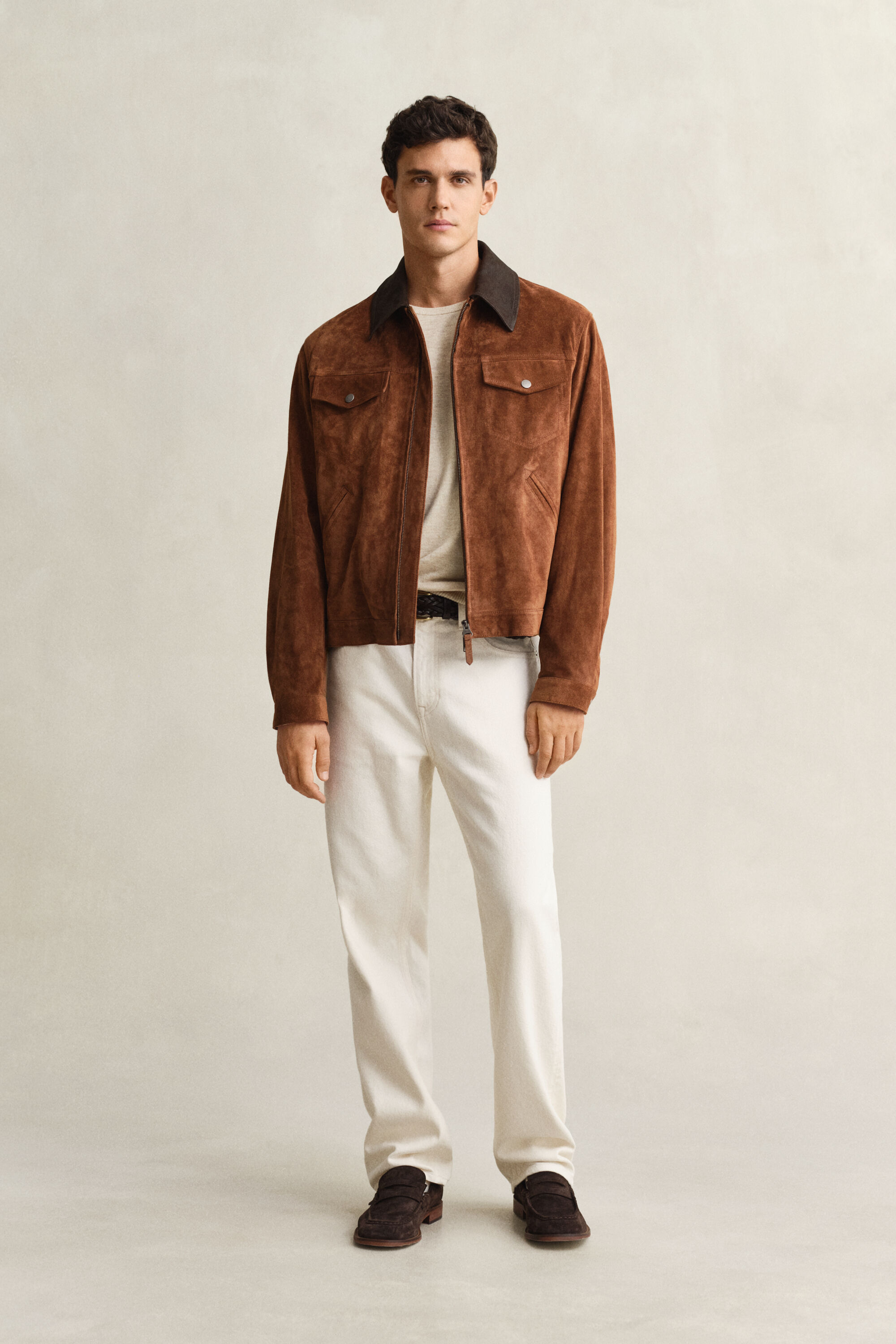 Trui van ruwe katoenmix