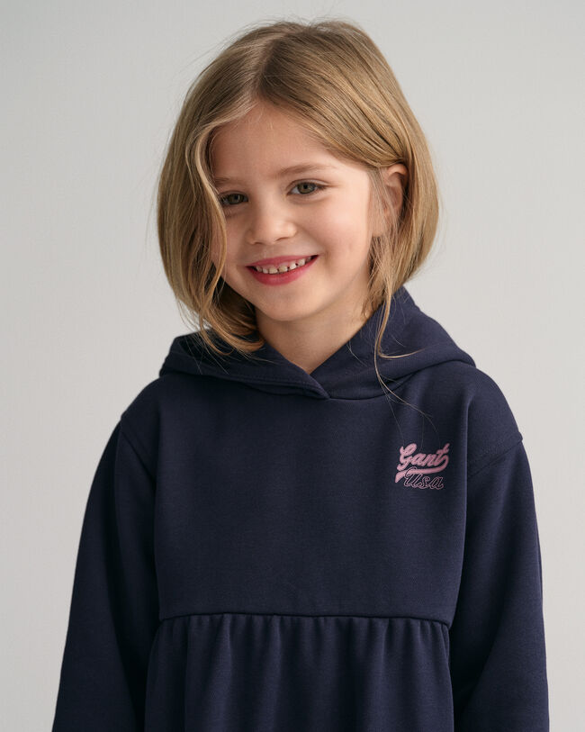Girls GANT USA gelaagde hoodiejurk