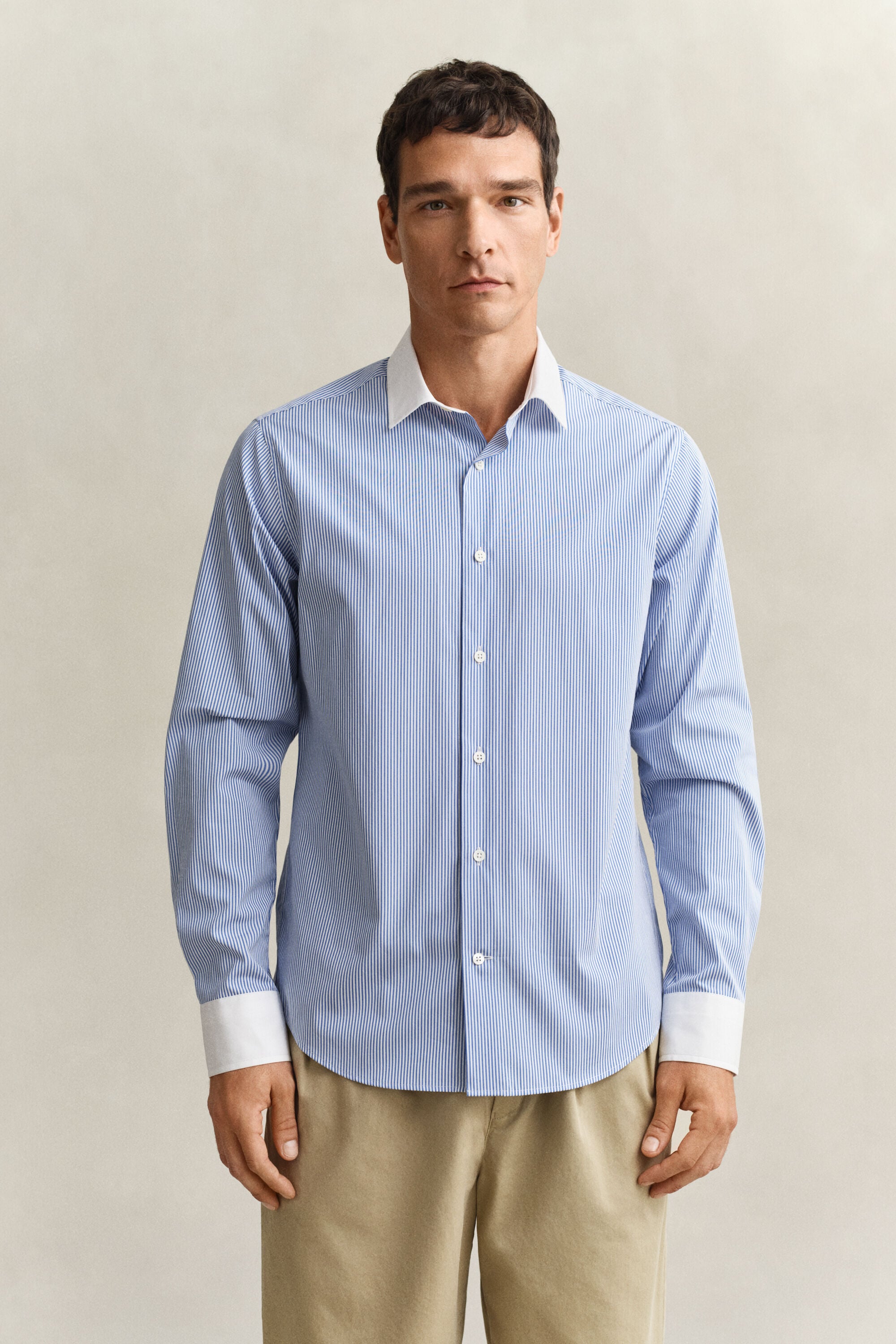 Poplin overoverhemdjurk