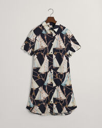 Slim Fit Sailing Print overhemdjurk