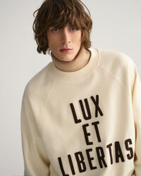 Luxe sweatshirt met ronde hals