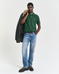 Regular Fit Shield piqué poloshirt