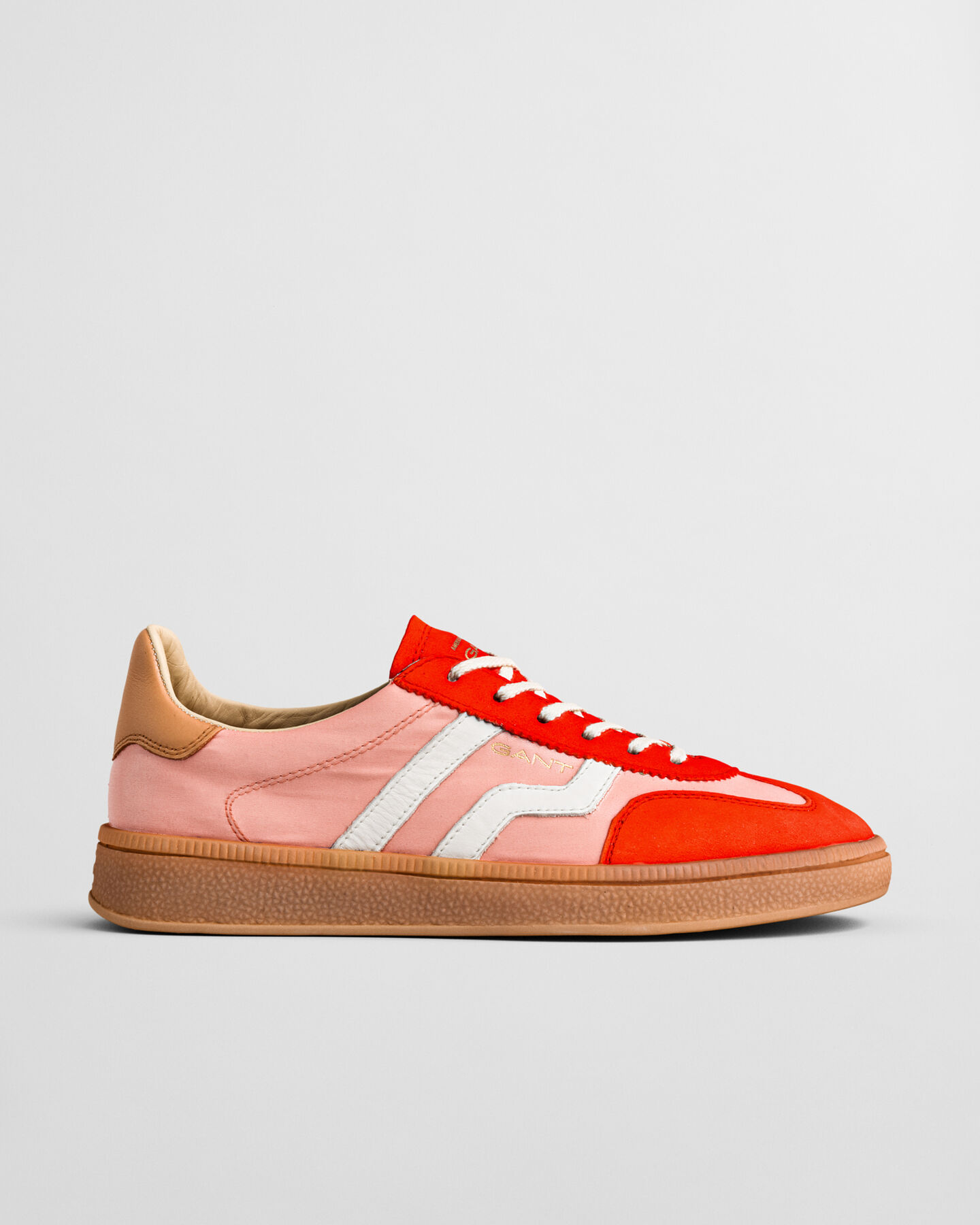 Cuzima sneakers met satijn en suède