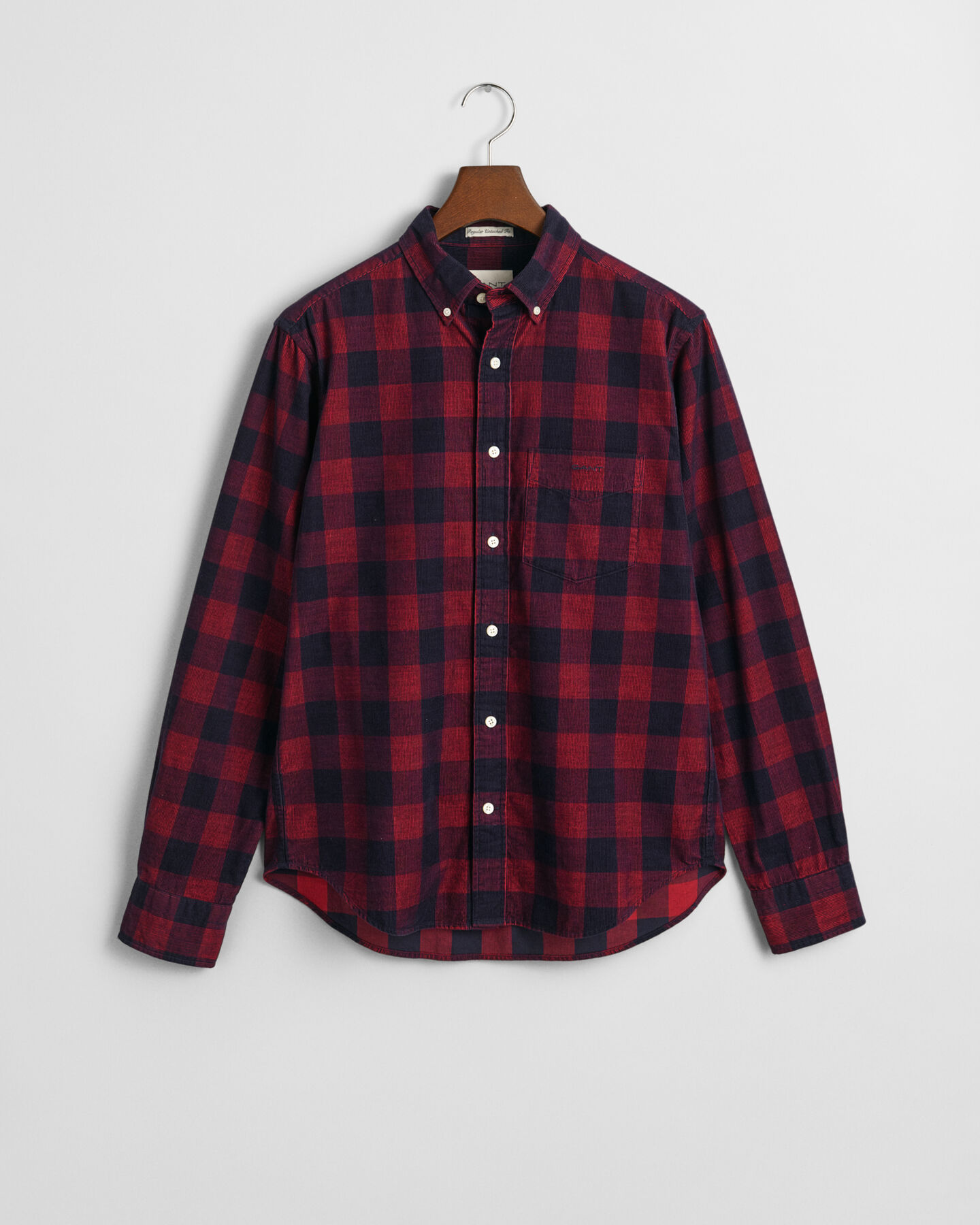 Regular Fit geruit corduroy overhemd