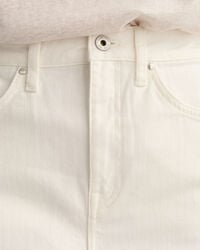 Witte denim rok