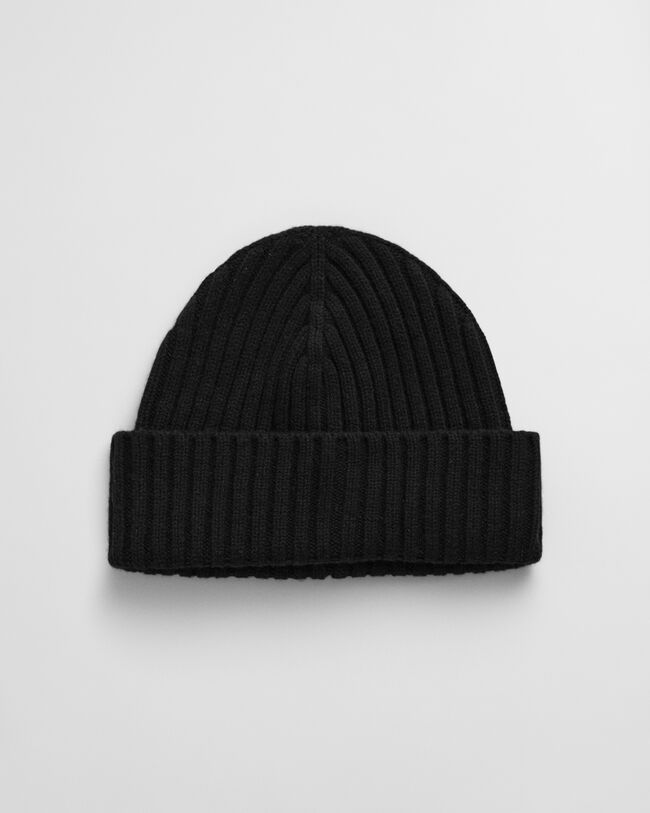 Beanie van grove wol