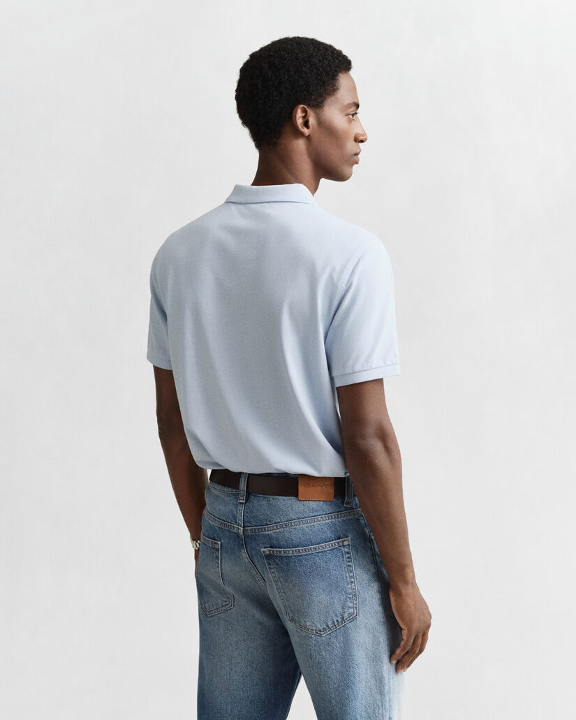 Regular Fit Shield piqué poloshirt