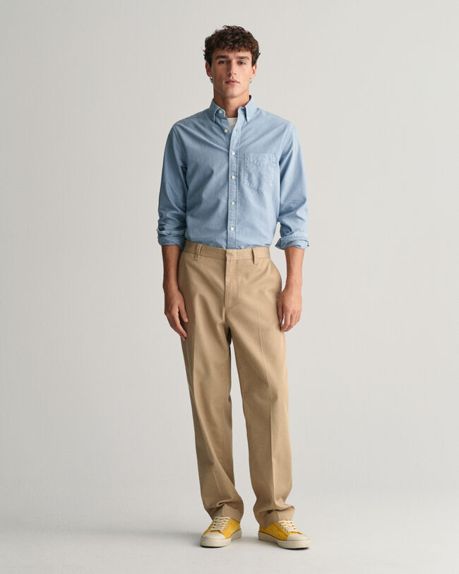 Regular Fit Sunfaded Archive Oxford-overhemd