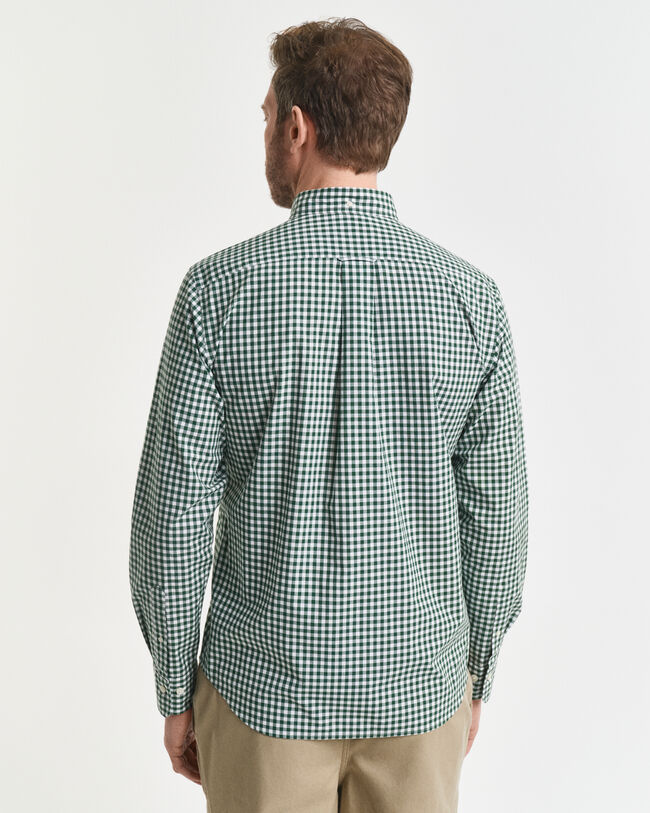 Regular Fit Classic overhemd met Gingham-ruitje van poplin