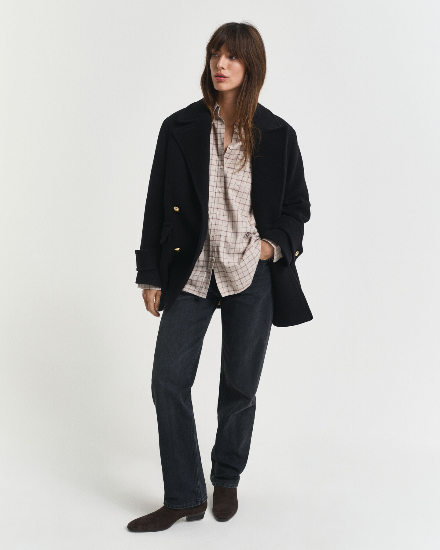 Relaxed Fit geruit overhemd van geborsteld flanel