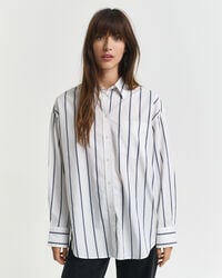 Oversized Classic gestreept overhemd van poplin