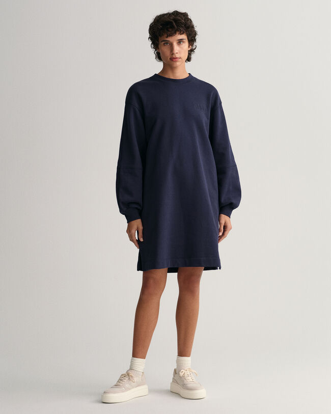 Logo Volume jurk met lange mouwen