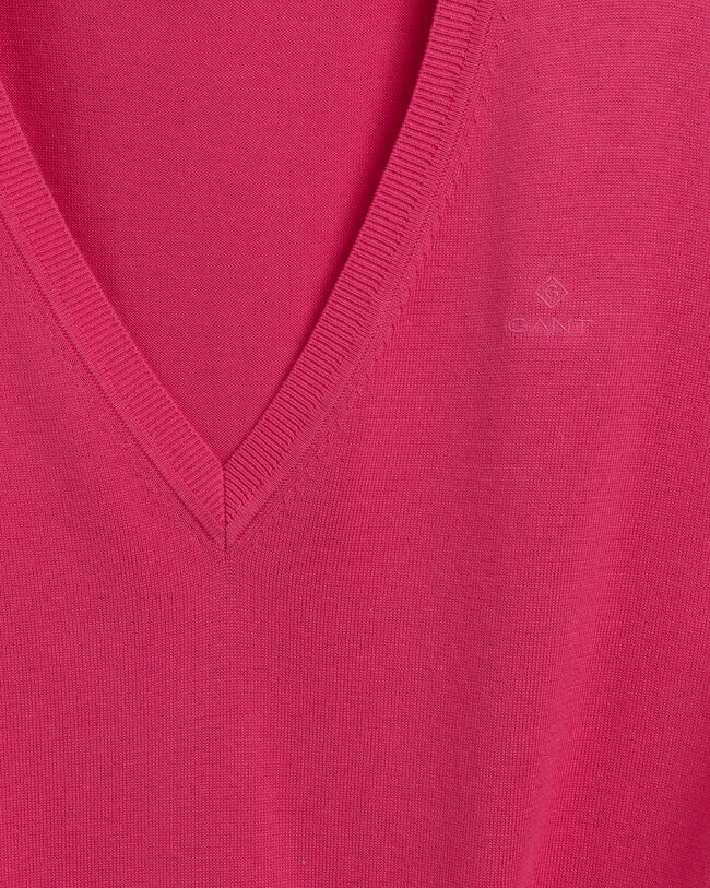 Sweater met V-hals van licht katoen