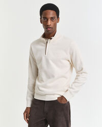 Sacker Rib sweatshirt met korte rits