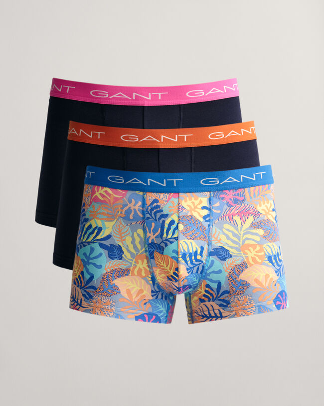 Set van drie boxershorts met Tropical print