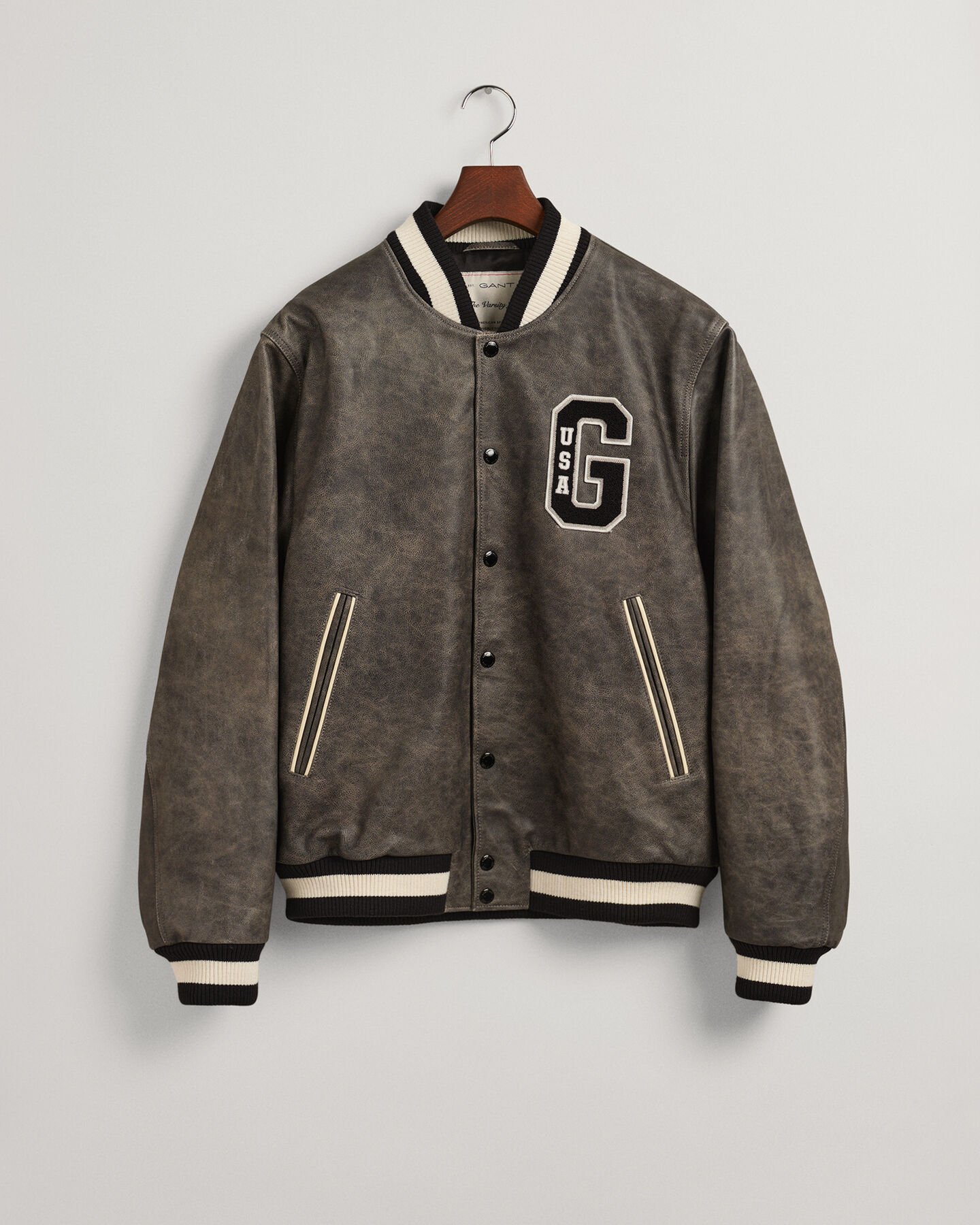 Leren GANT Varsity Jacket