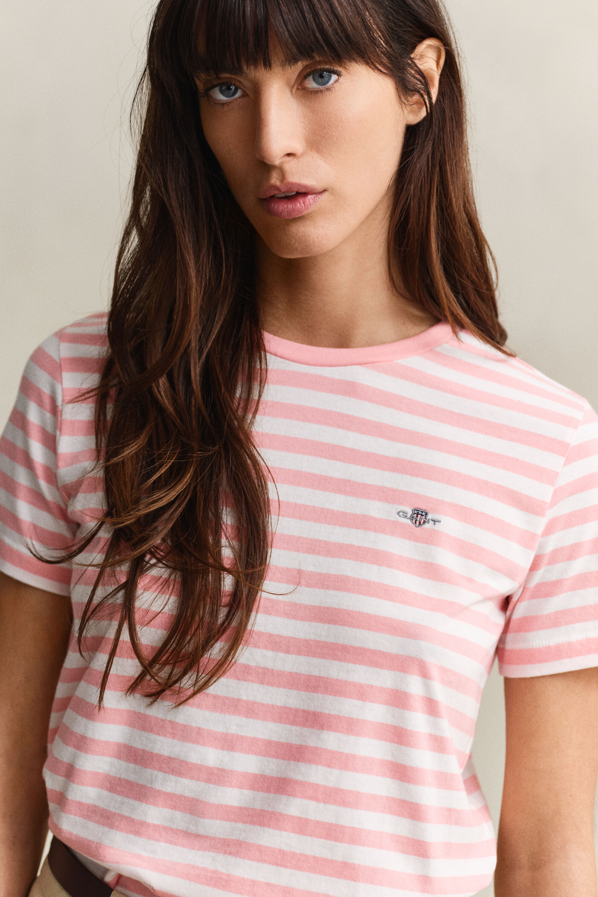 Shield T-shirt met strepen