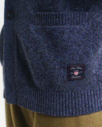 Vest van mouliné wolmix