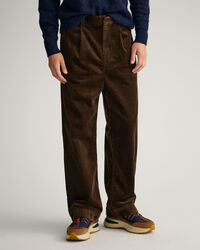 Corduroy broek met wijd volume