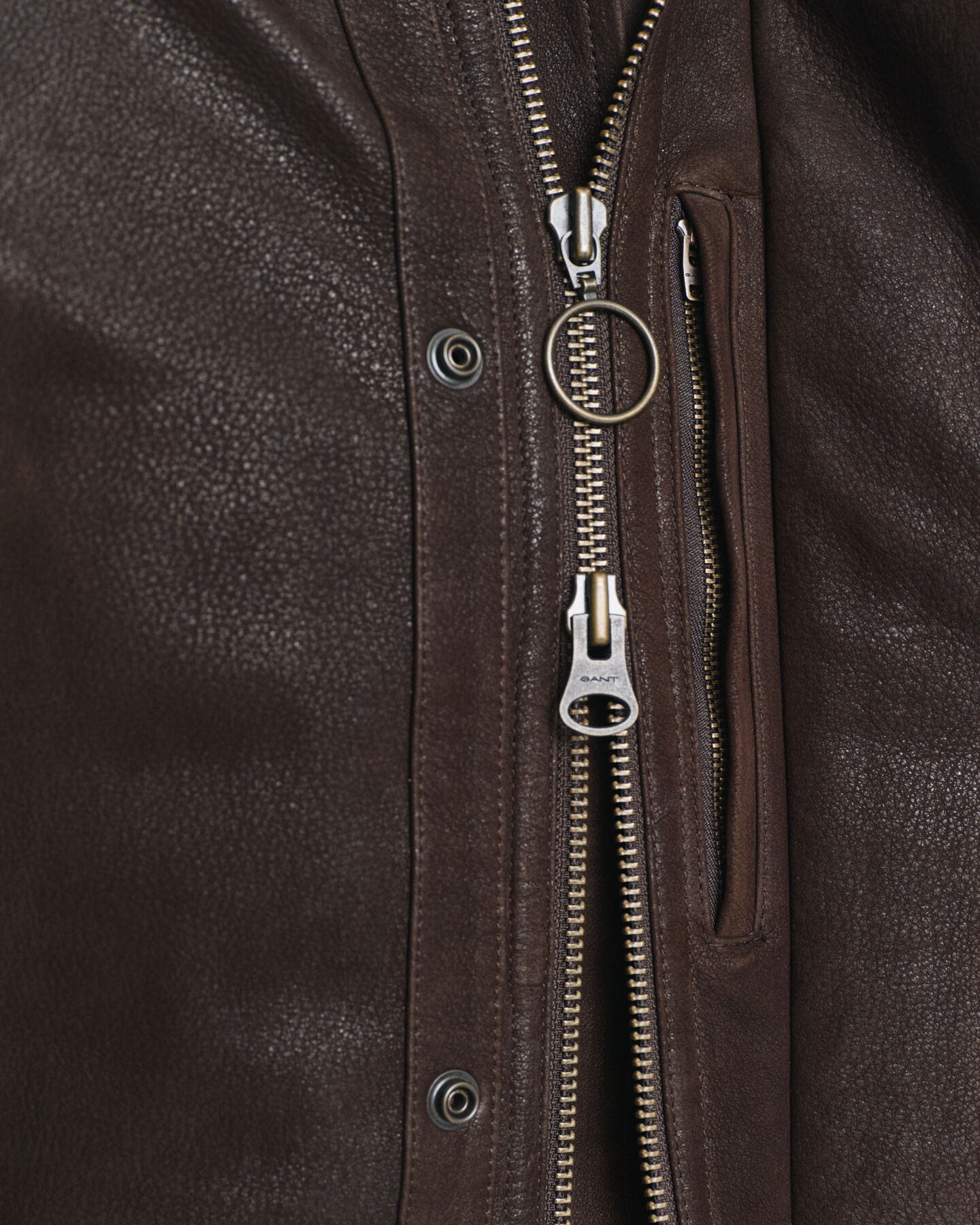 Dubbellaags jack van nubuck