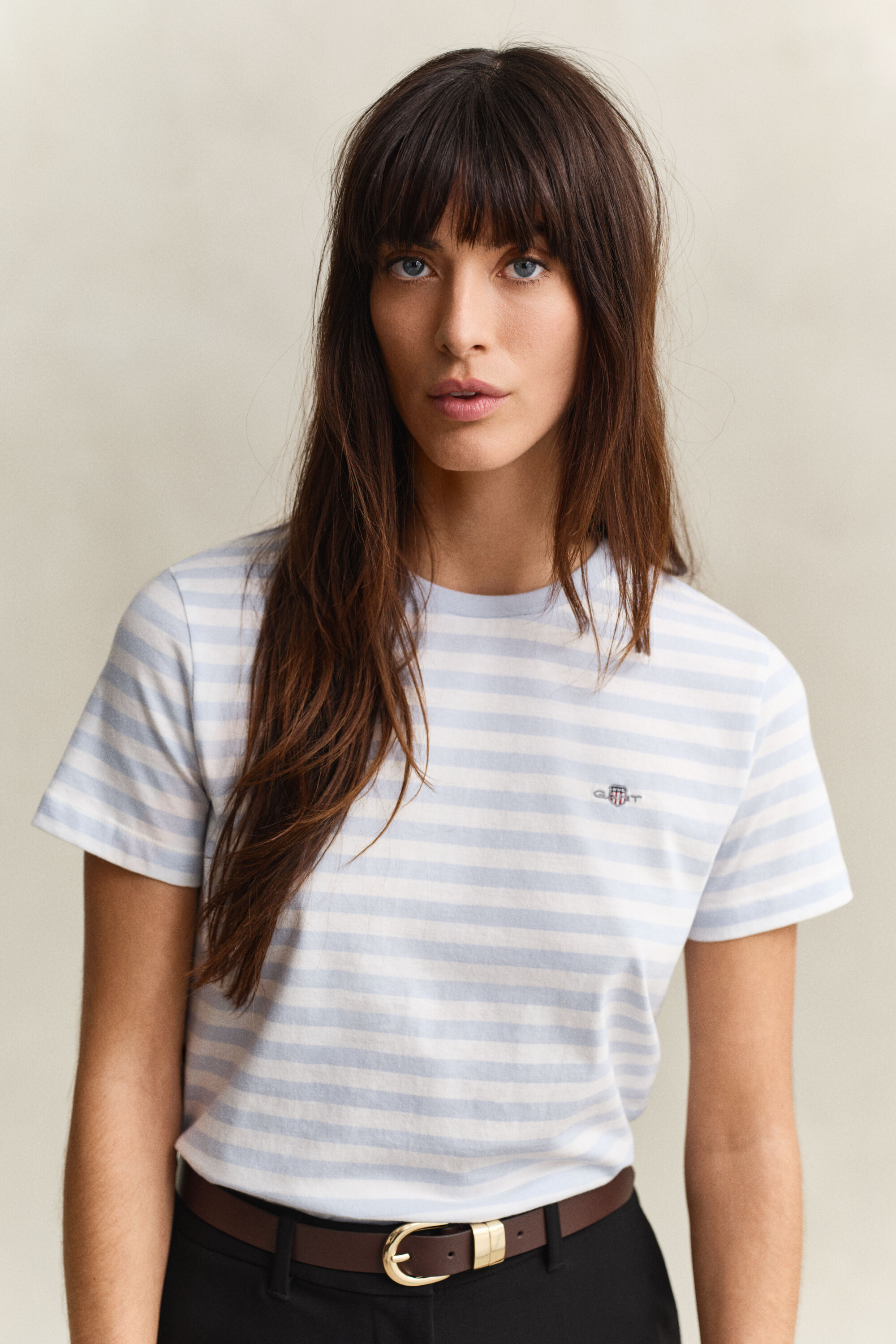 Shield T-shirt met strepen