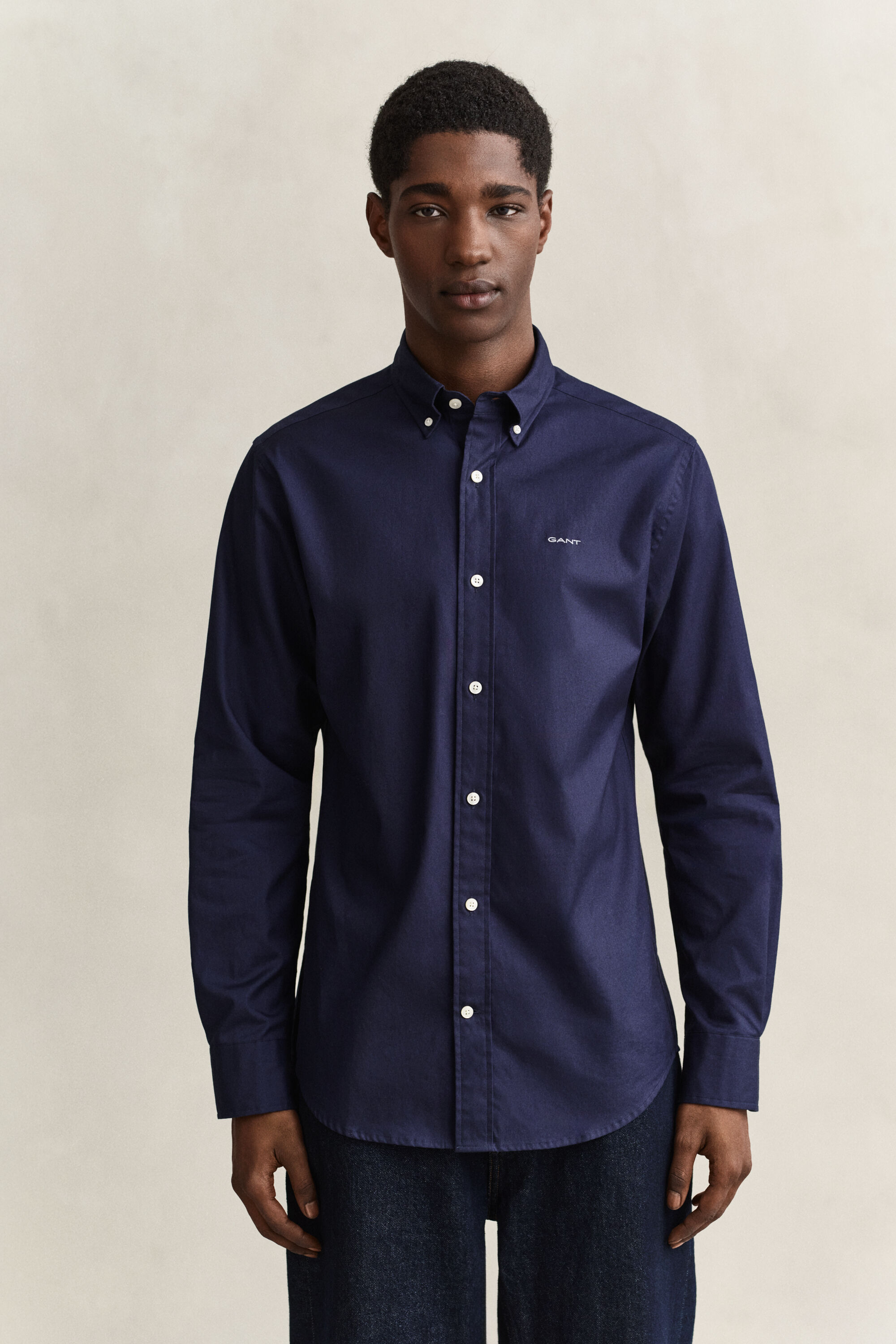 Regular Fit Pinpoint Oxford-overhemd