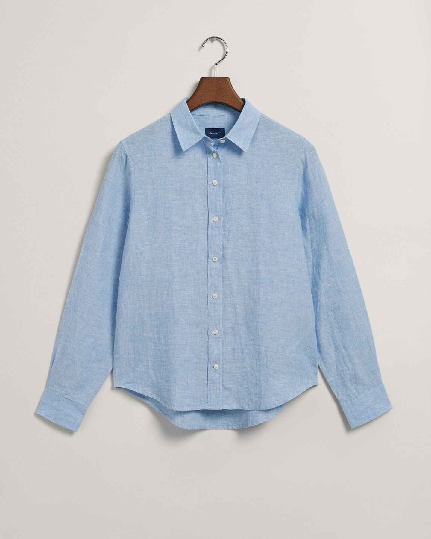 Regular Fit chambray overhemd van linnen