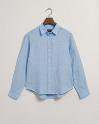 Regular Fit chambray overhemd van linnen